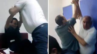 Hastanede tekme tokat kavga: Müdür yardımcısı ile tekniker birbirine girdi! O anlar kamerada