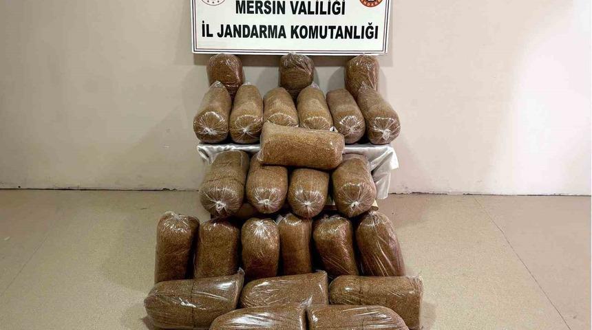 Mersin’de 290 kilo kaçak tütün ele geçirildi