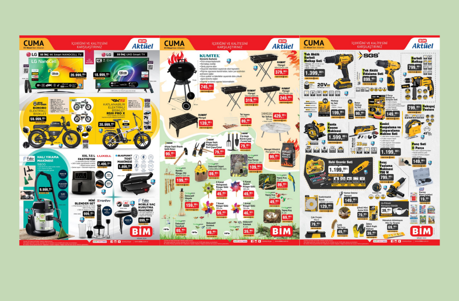 BİM'e katlanabilir elektrikli bisiklet geliyor! 5 Nisan 2024 tarihli BİM Aktüel Kataloğu indirimli ürünleri