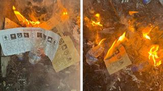 Oy yakma görüntüleri ortaya çıktı, Halfeti’de seçimler iptal edildi