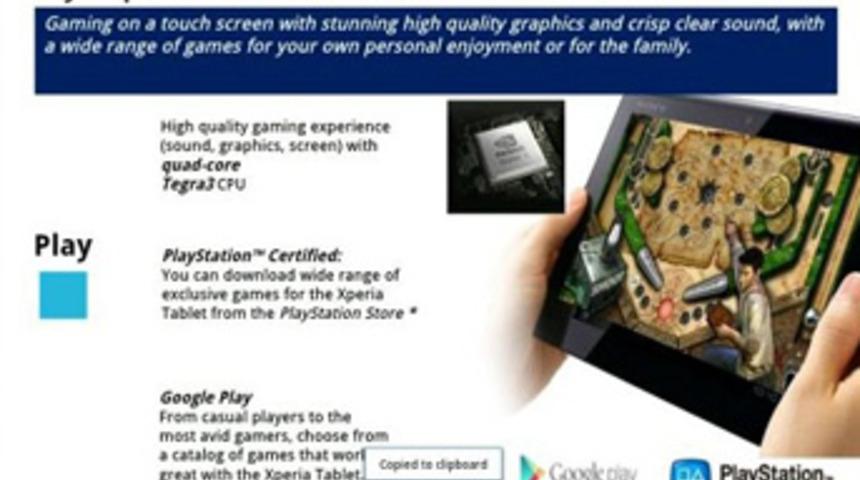 Sony Xperia tablet sızdırıldı!
