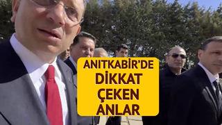 İmamoğlu'nun Anıtkabir ziyaretinde dikkat çeken anlar: İzin almanız gerekiyor