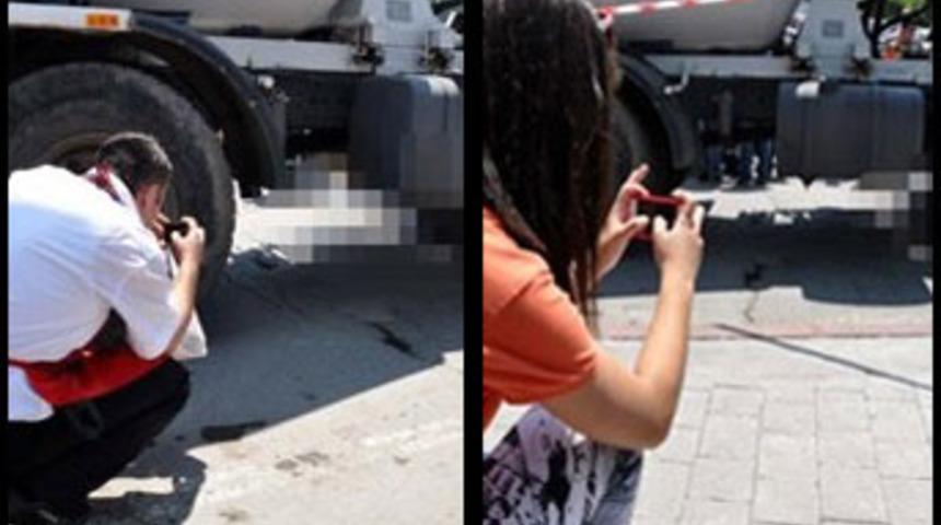 Cep telefonuyla cesedi çektiler