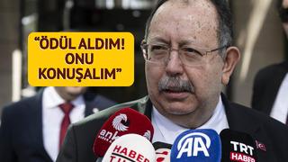 Gazeteciler ısrarla seçimi sordu! YSK Başkanı'nın yanıt olay oldu: Ödül aldım biraz da onu konuşalım