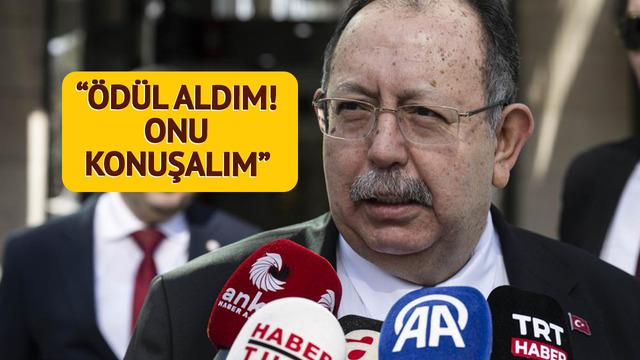 Gazeteciler ısrarla seçimi sordu! YSK Başkanı'nın yanıt olay oldu: Ödül aldım biraz da onu konuşalım
