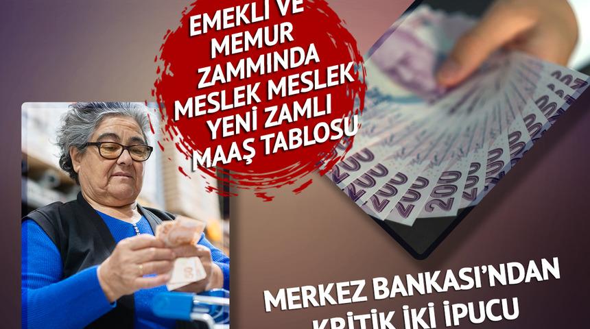 SON DAKİKA: Memur ve emekli zammında Merkez Bankası’ndan en kritik iki ipucu! Doktor, öğretmen, polis, hemşire… Memur maaş tablosunda 3 haneli rakamlara geçiliyor