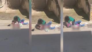 Kadınlar sokak ortasında birbirine girdi! Kavgayı kayda aldı, isteği şaşkına çevirdi