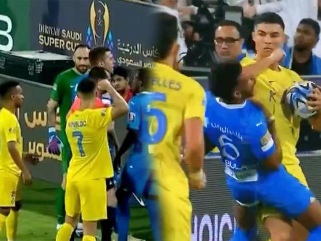 Suudi Arabistan Süper Kupa yarı finalinde Cristiano Ronaldo'nun olaylı gecesi! Rakibine dirsek attı, hakeme yumruk kaldırdı... Arabistan kariyerinde ilk kez kırmızı kart gördü