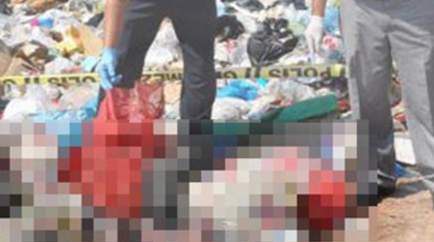 &Ccedil;&ouml;pl&uuml;kte bebek cesedi!