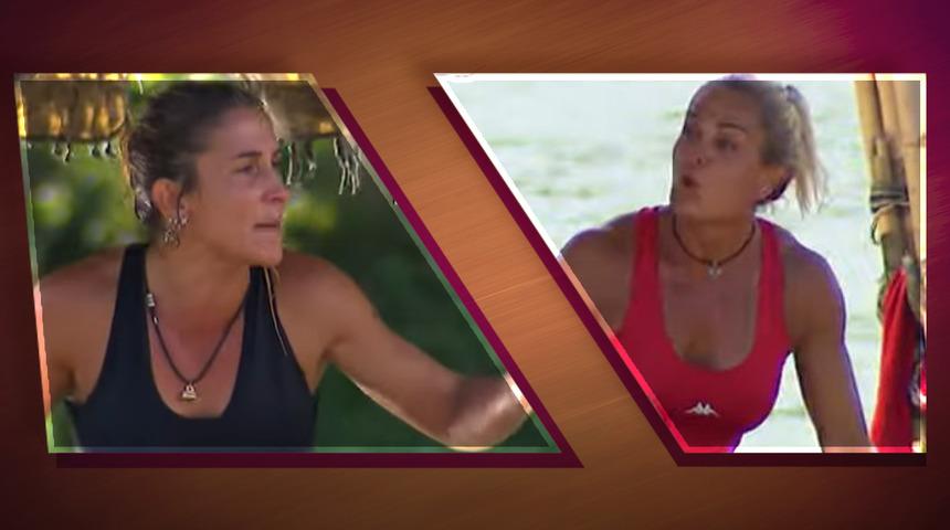 Survivor Nagihan ve Seda arasında olay kavga! "Gömerim seni, yolarım"