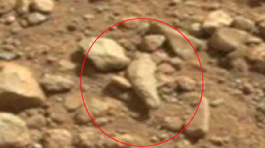 Bu fotoğraf Mars y&uuml;zeyinde &ccedil;ekildi