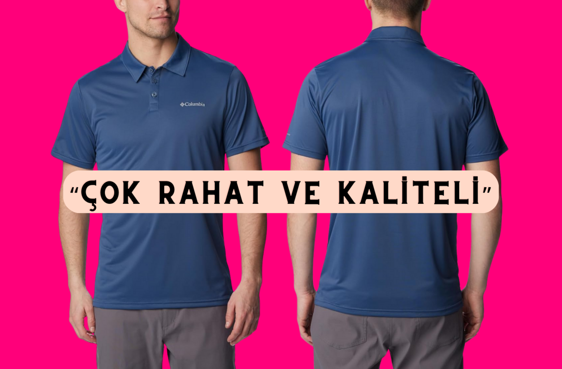 Yazın kurtarıcınız olacak Columbia Hike Erkek Kısa Kollu Polo T-Shirt indirime girdi