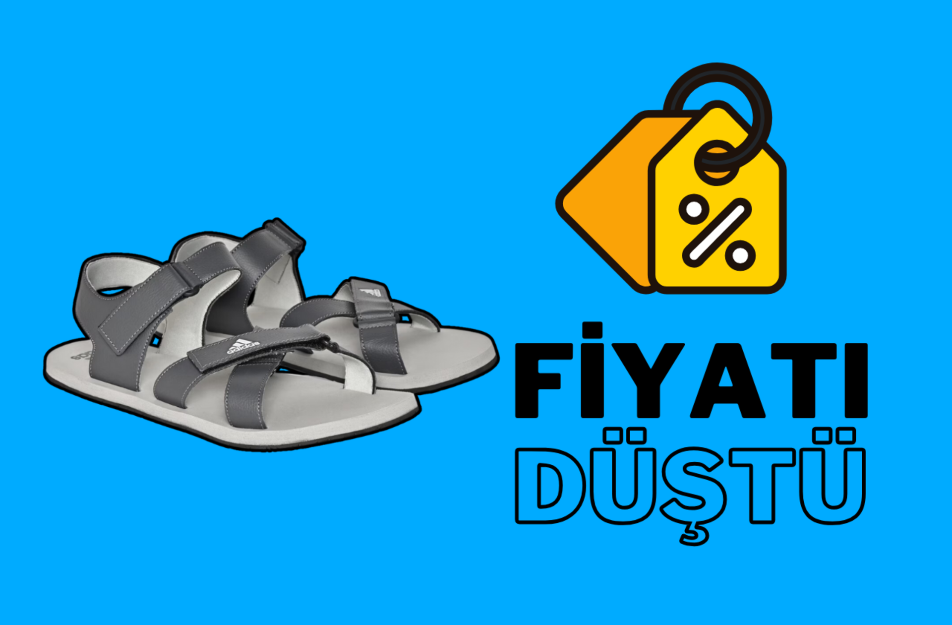 Fiyatı 631 TL'ye düştü! Çok satan Adidas sandalette kaçırılmayacak fiyat