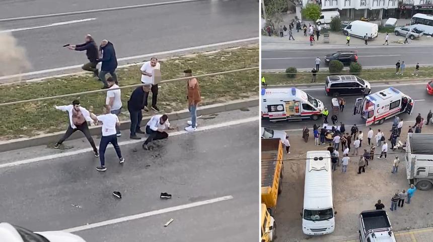 Milas’ta iki grup sokakta birbirine girdi, ortalık savaş alanına döndü