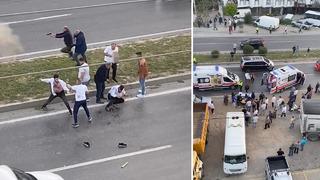 Milas’ta iki grup sokakta birbirine girdi, ortalık savaş alanına döndü