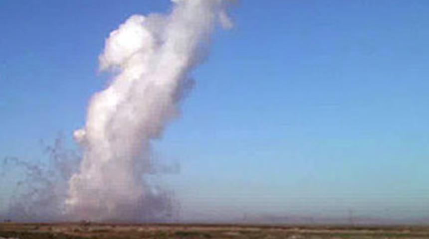 Konya'da tatbikat alanında patlama