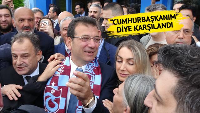 İmamoğlu'na Trabzon'da davullu zurnalı karşılama! Sloganlar dikkat çekti: Cumhurbaşkanım Allah'ına kurban