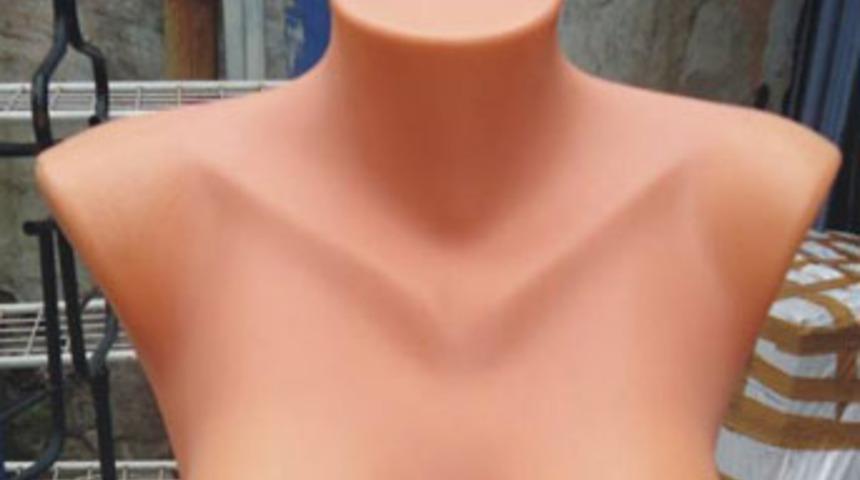 Mağazayı soydu cansız mankenle sevişti