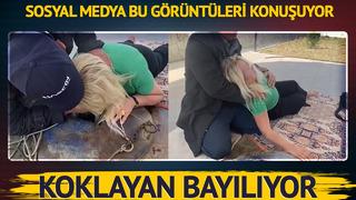 Sosyal medyada hızla yayıldı! Görüntüler gündem oldu: Koklayan bayılıyor