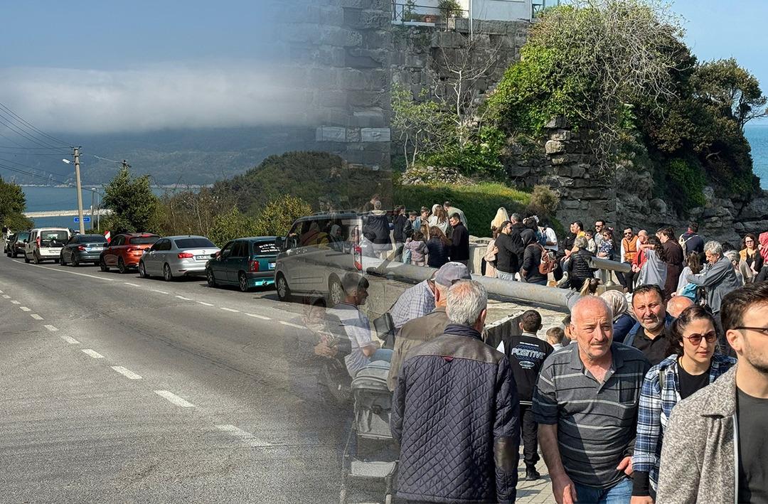 Vatandaşlar Amasra'ya akın etti! N&uuml;fus 6 binden 500 binin &uuml;zerine &ccedil;ıktı, takviye ekipler sevk edildi