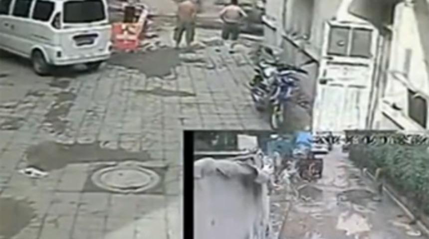 İşçiler kadını canlı canlı gömdü