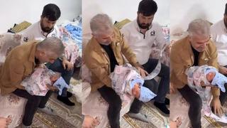 Sosyal medyada tepki çeken görüntüler! Yenidoğan bebeği paraya sararak kundakladılar.. O anlara yorum gecikmedi