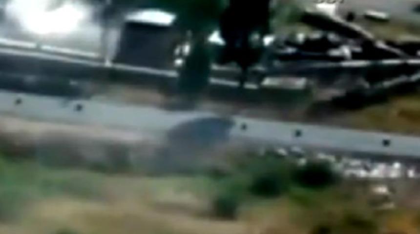 Karakola saldırı kamerada