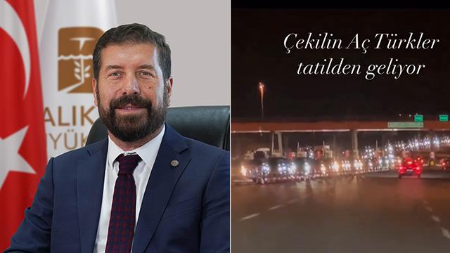 Eski AK Partili belediye başkanının o paylaşımı büyük tepki çekti! 'Çekilin, aç Türkler...'