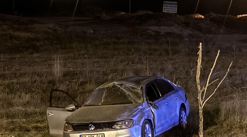 Nevşehir'de tarlaya devrilen otomobildeki kişi öldü