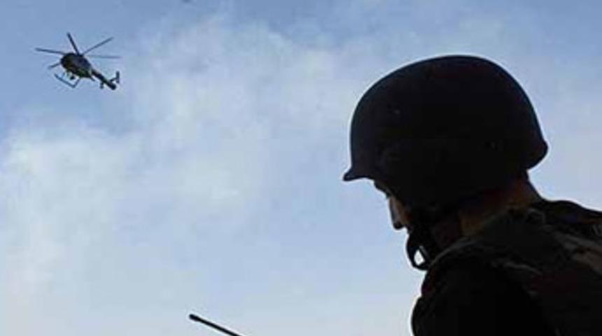 Heron ve helikopterler PKK'lıları tespit etti