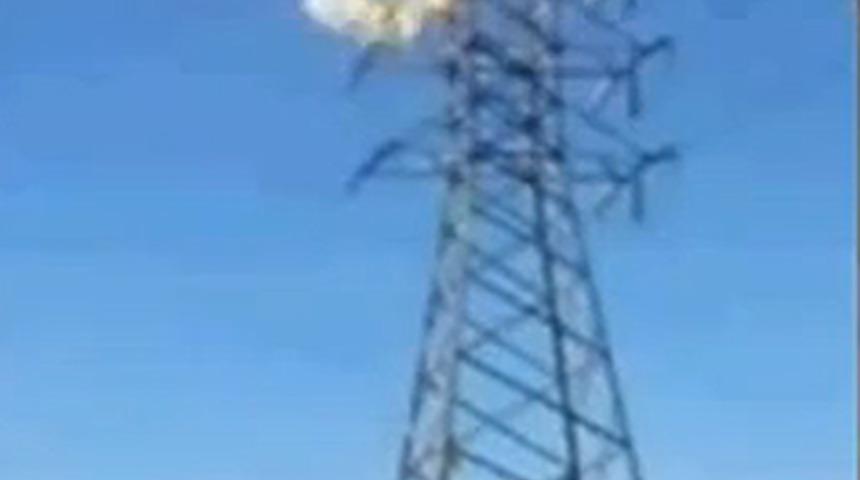 Y&uuml;ksek gerilim hattında feci &ouml;l&uuml;m!