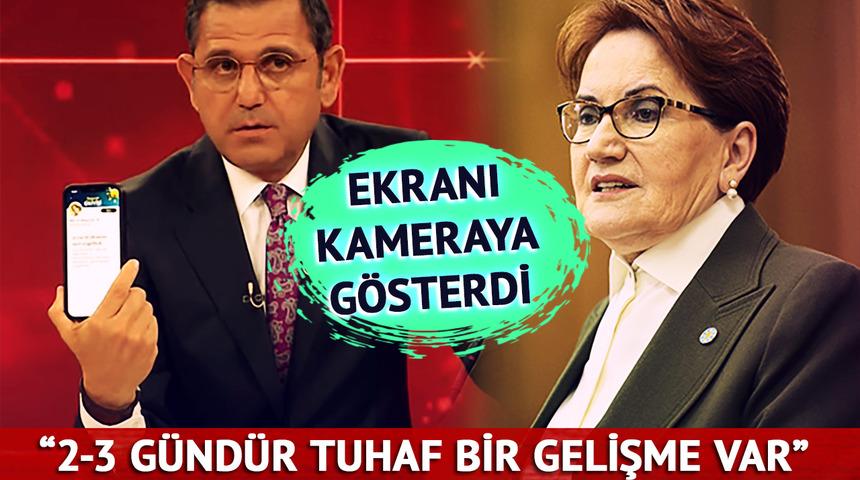 Akşener'in profiline tıklayan Fatih Portakal inanamadı! Canlı yayında kameraya gösterdi... "2-3 gündür tuhaf bir gelişme yaşanıyor"