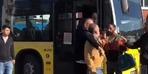 Ümraniye’de ticari taksi sürücüsü otobüs şoförüne levye ile saldırdı