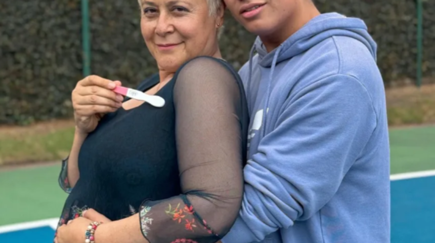 Kendisi 55 kocası 24 yaşında! Hamilelik haberini sosyal medyadan duyurdu... Tepkiler gecikmedi: Şeker anne değilim