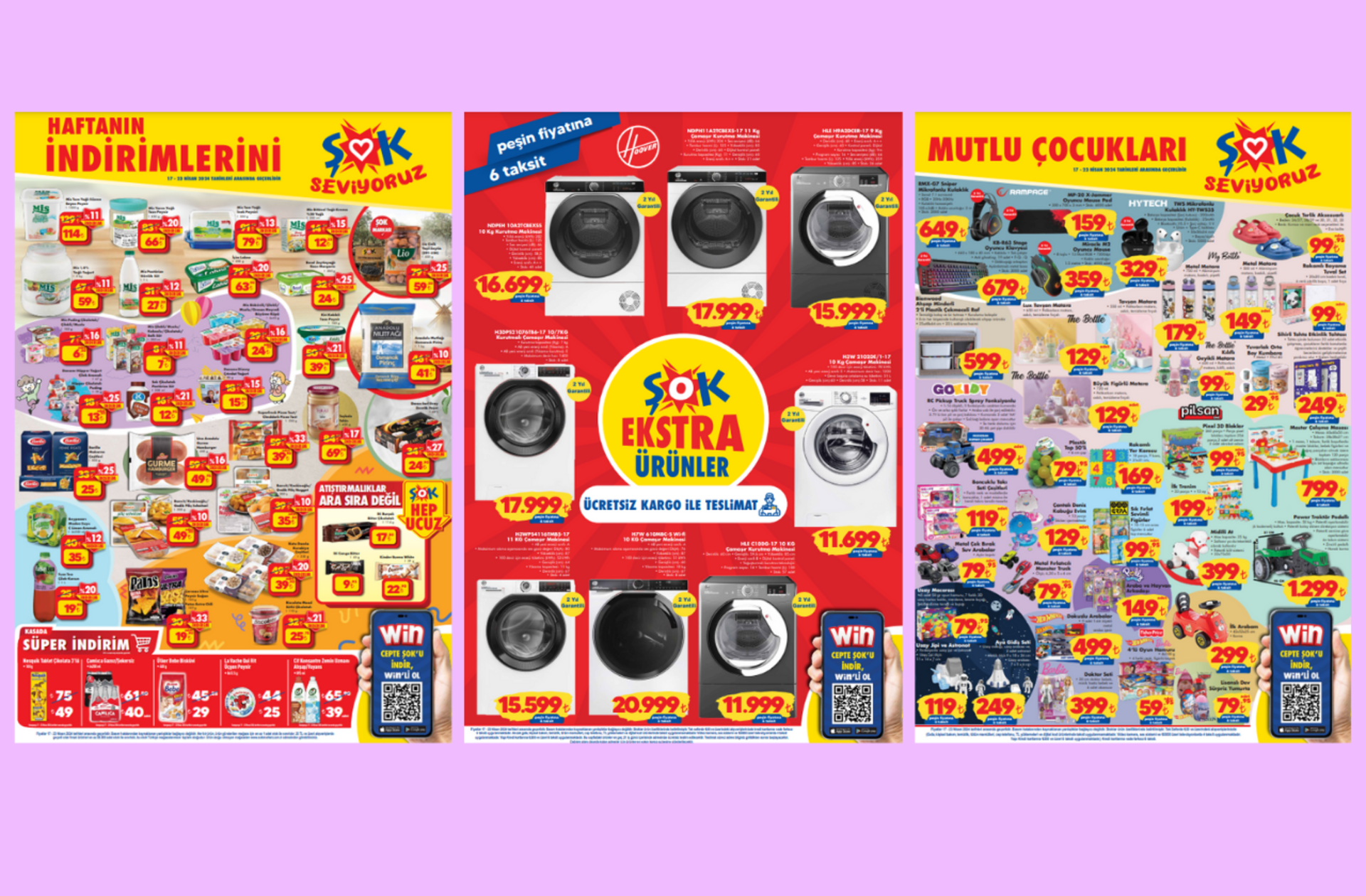 ŞOK'a çamaşır kurutma makinesi geliyor! 17 - 23 Nisan 2024 Şok Haftanın İndirimleri