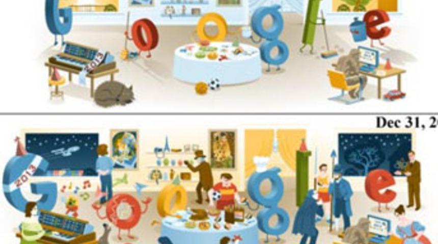 Google’dan yeni yıl Doodle’ı