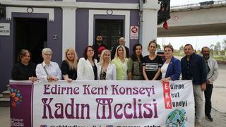 Edirne'de yaşanan kadın cinayetine tepki