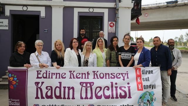Edirne'de yaşanan kadın cinayetine tepki