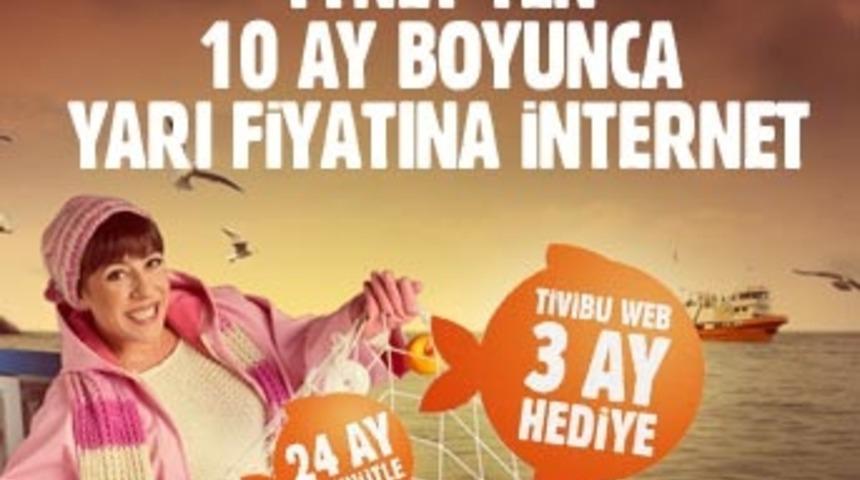 TTNET'ten 10 ay boyunca yarı fiyata internet