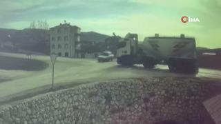 Yer: Tokat! Feci kaza kameraya böyle yansıdı