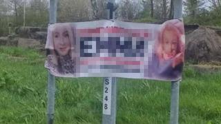 Hızını alamadı pankartla ifşa etti! Yuva yıkan diyerek fotoğraflarını ekledi... 'Kocalarınıza dikkat edin'