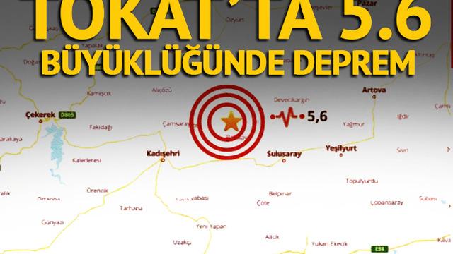Tokat'ta 5.6 büyüklüğünde deprem! Bölge beşik gibi, çok sayıda artçı meydana geldi
