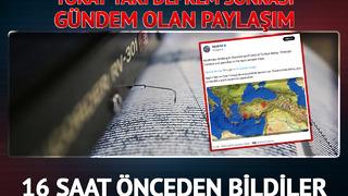 Tokat'taki 5.6 büyüklüğündeki deprem sonrası o paylaşım gündem oldu! 16 saat önce depremi bildiler