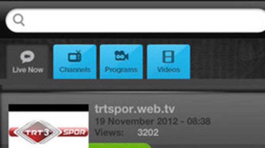G&uuml;n&uuml;n Mobil Uygulaması: Web.Tv