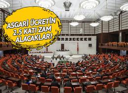 Asgari ücrete ara zamda hayaller suya düşerken milletvekillerinin alacağı zam belli oldu! 