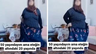 Sosyal medya bu TikToker teyzenin dansını konuşuyor! 50 yaşındayım ama eteğin altındaki 20 yaşında