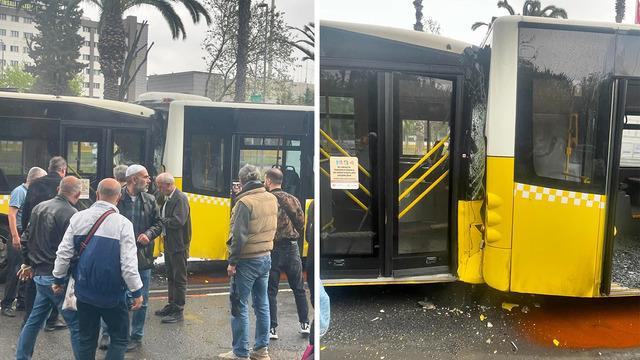 Fatih'te 2 İETT otobüsü çarpıştı! Yaralılar var