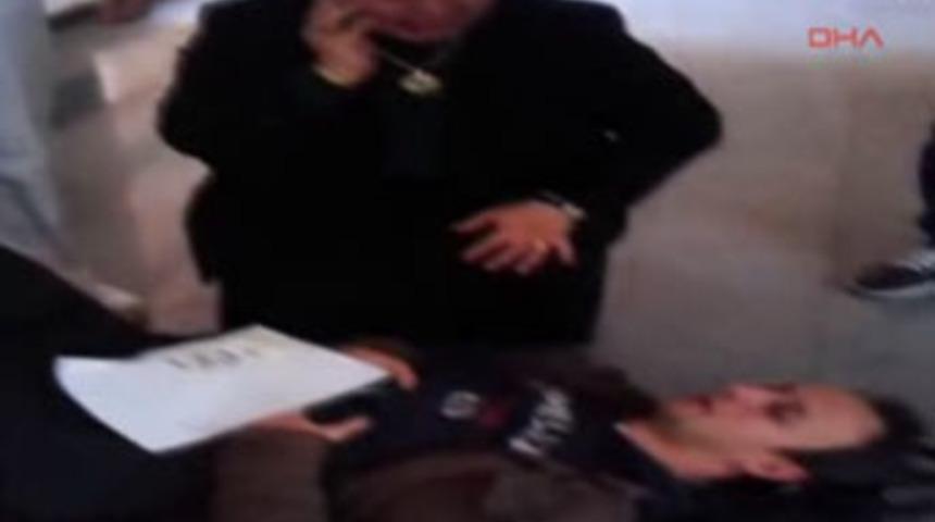 Hastane koridorunda skandal