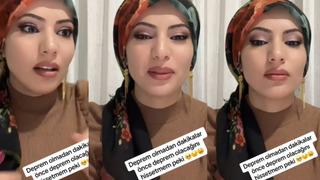 Sosyal medyada yaptığı canlı yayın sırasında deprem olacağını hissettiğini söyledi! Dakikalar sonra deprem oldu....Deprem olmadan hissetmem peki?