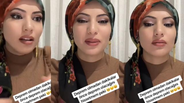 Sosyal medyada yaptığı canlı yayın sırasında deprem olacağını hissettiğini söyledi! Dakikalar sonra deprem oldu....Deprem olmadan hissetmem peki?